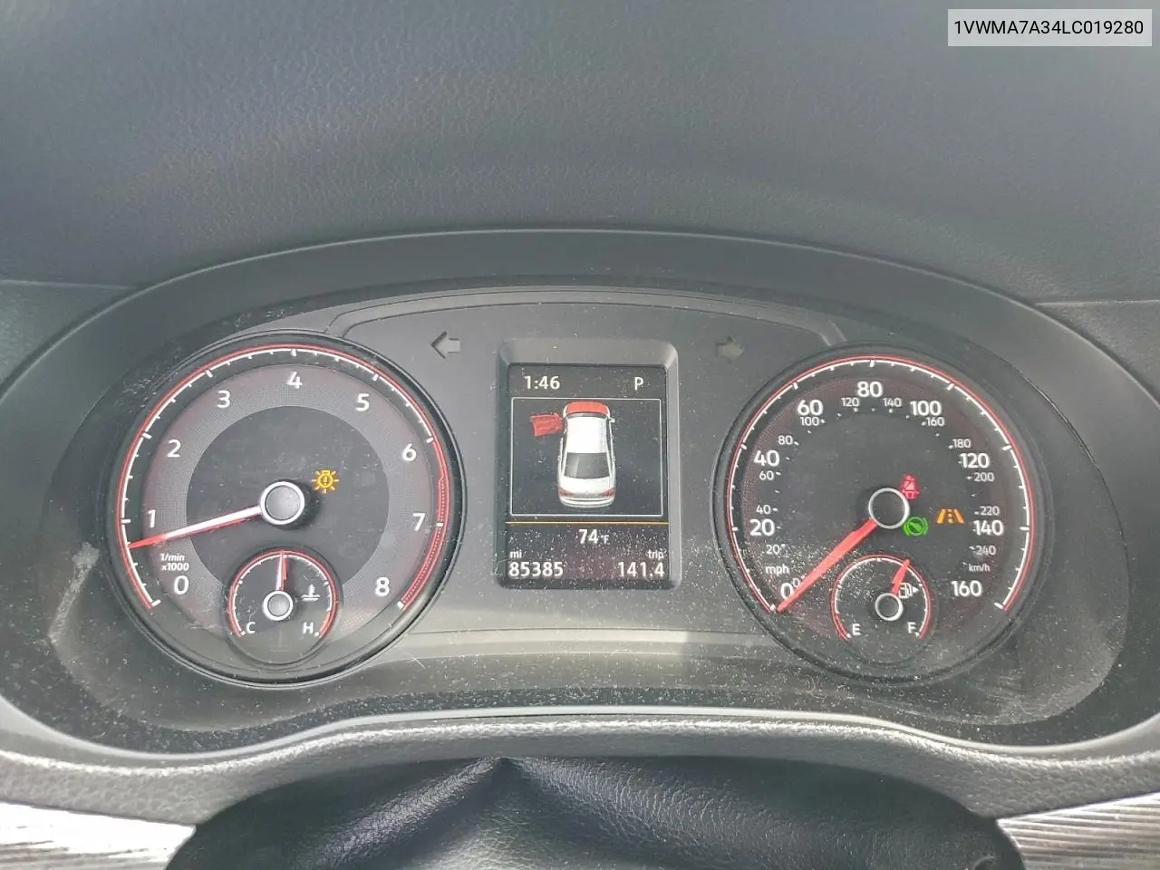 1VWMA7A34LC019280 2020 Volkswagen Passat R-Line