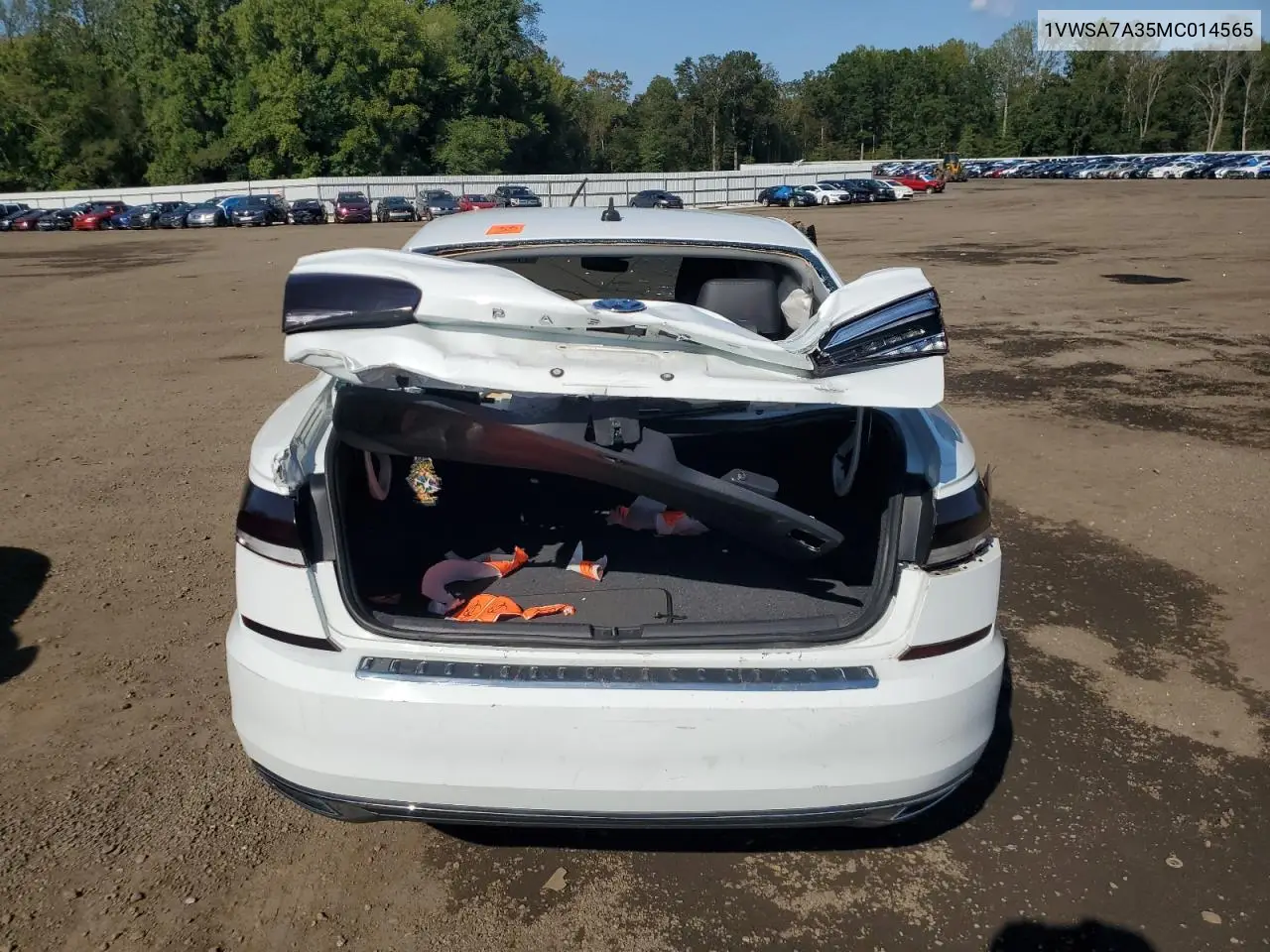 1VWSA7A35MC014565 2021 Volkswagen Passat Se