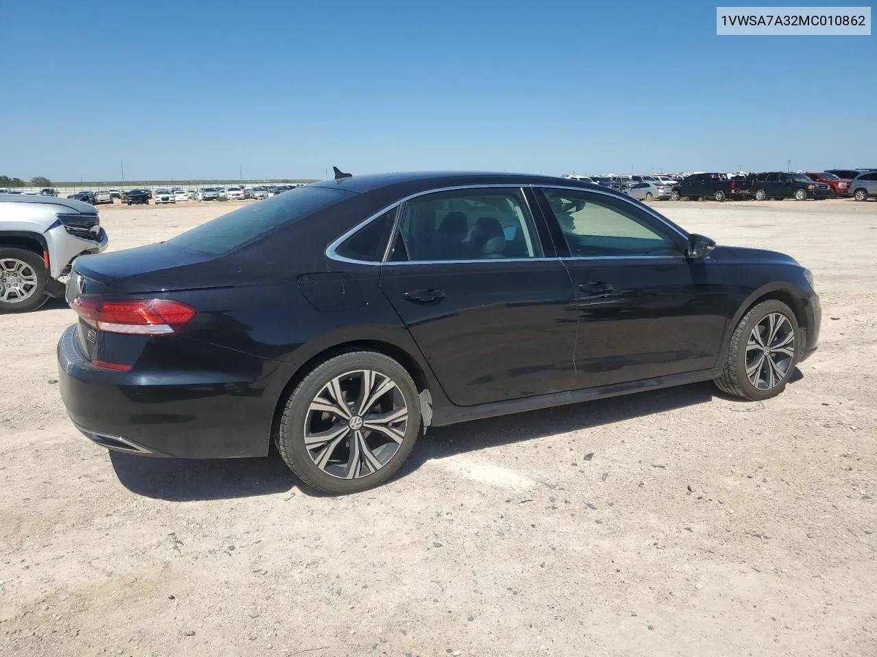 1VWSA7A32MC010862 2021 Volkswagen Passat Se