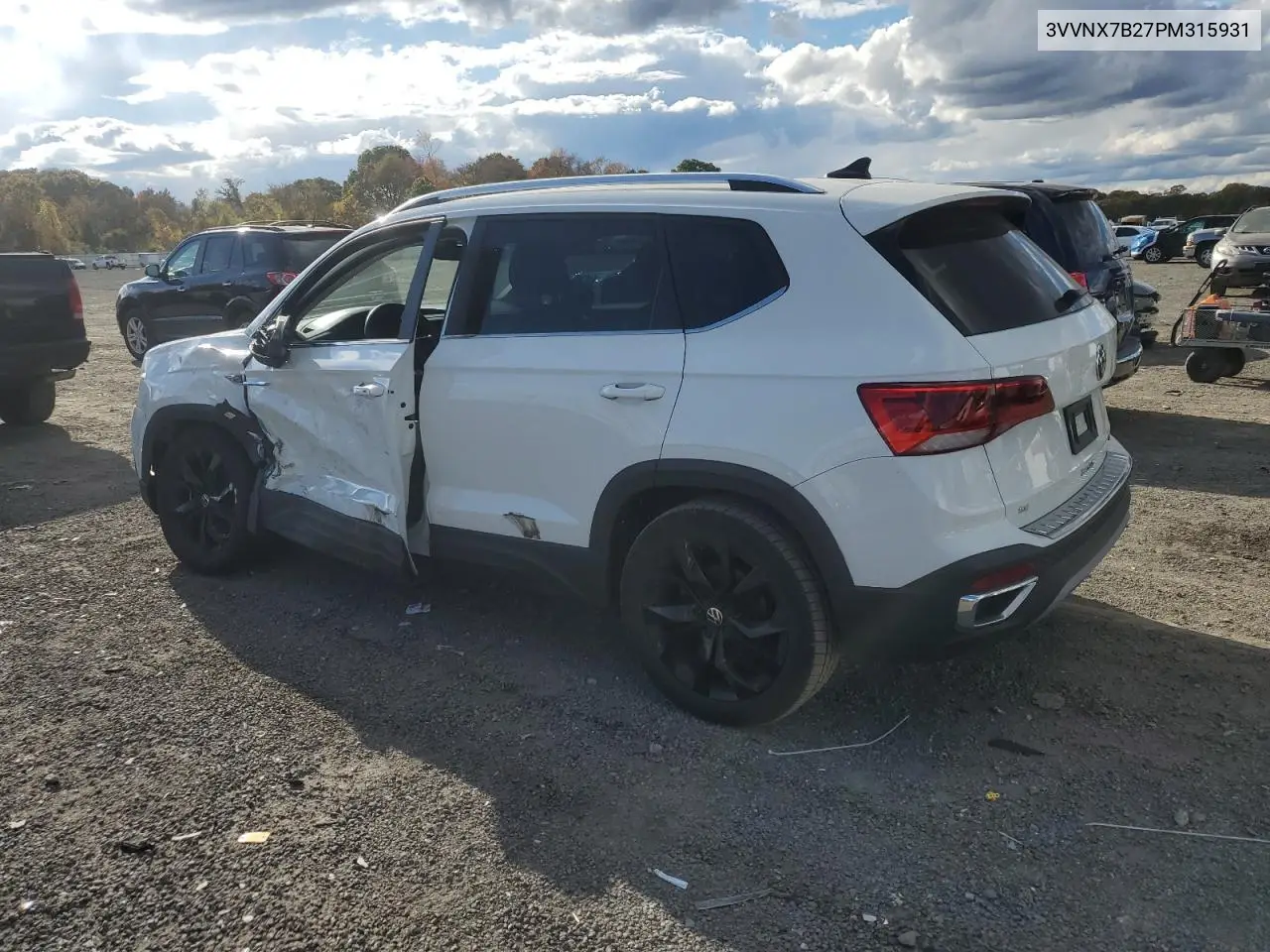 3VVNX7B27PM315931 2023 Volkswagen Taos Se