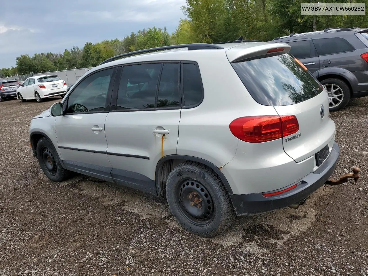 WVGBV7AX1CW560282 2012 Volkswagen Tiguan S