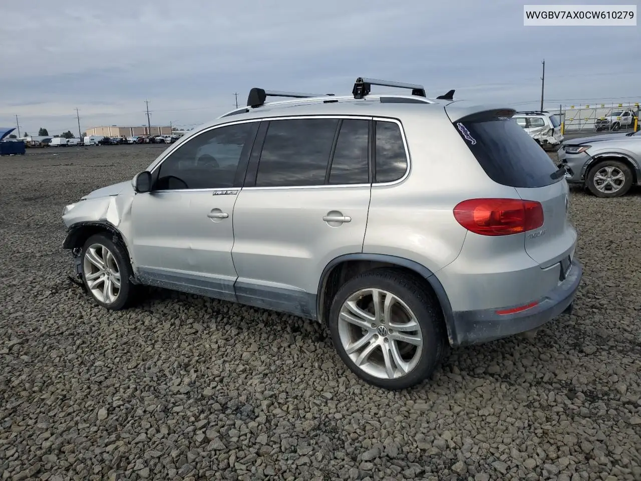 WVGBV7AX0CW610279 2012 Volkswagen Tiguan S