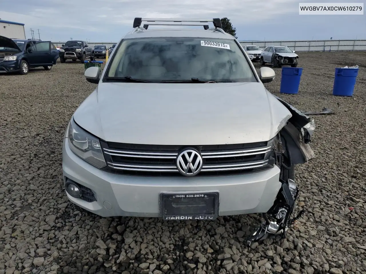 WVGBV7AX0CW610279 2012 Volkswagen Tiguan S