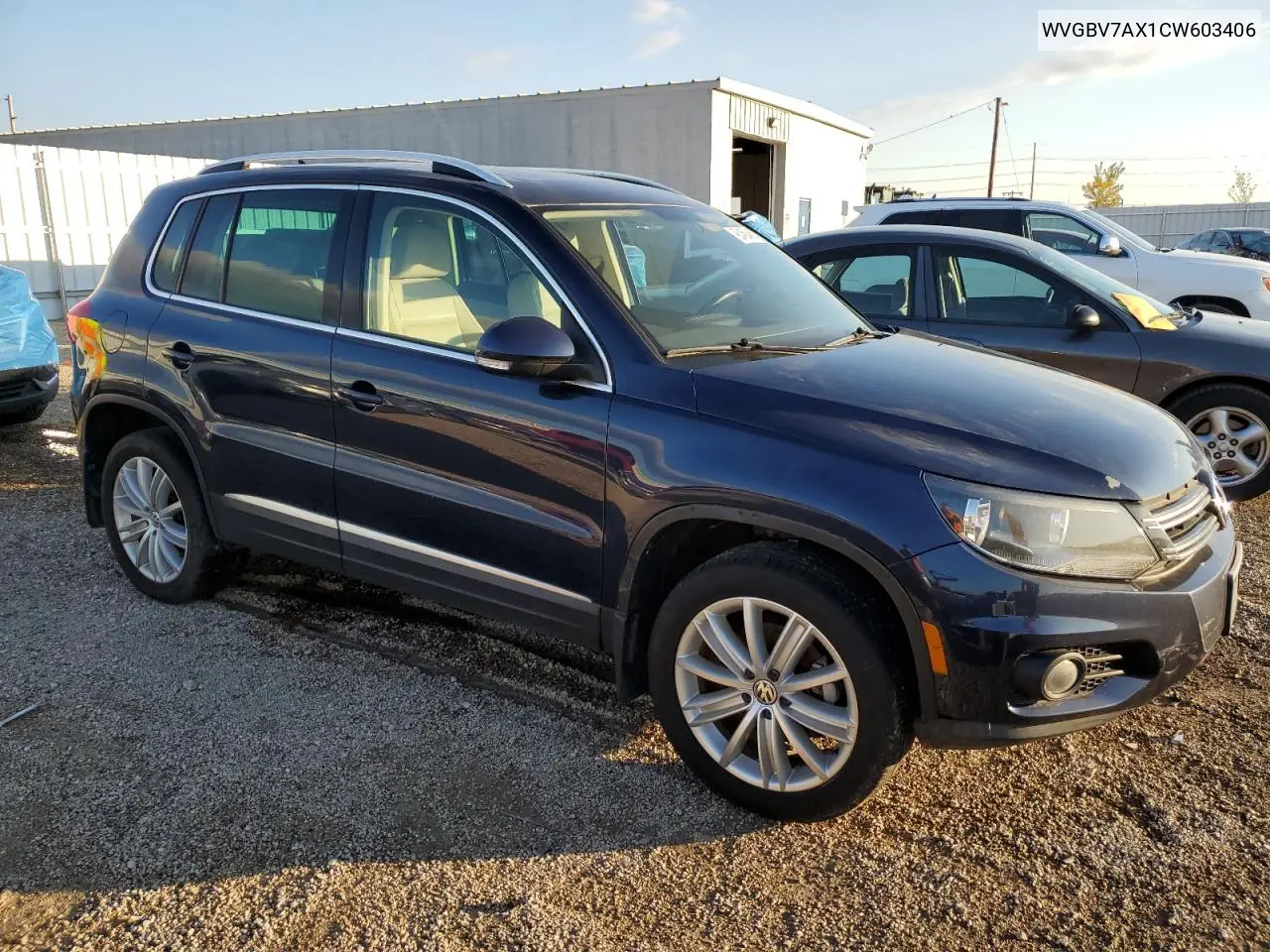 WVGBV7AX1CW603406 2012 Volkswagen Tiguan S