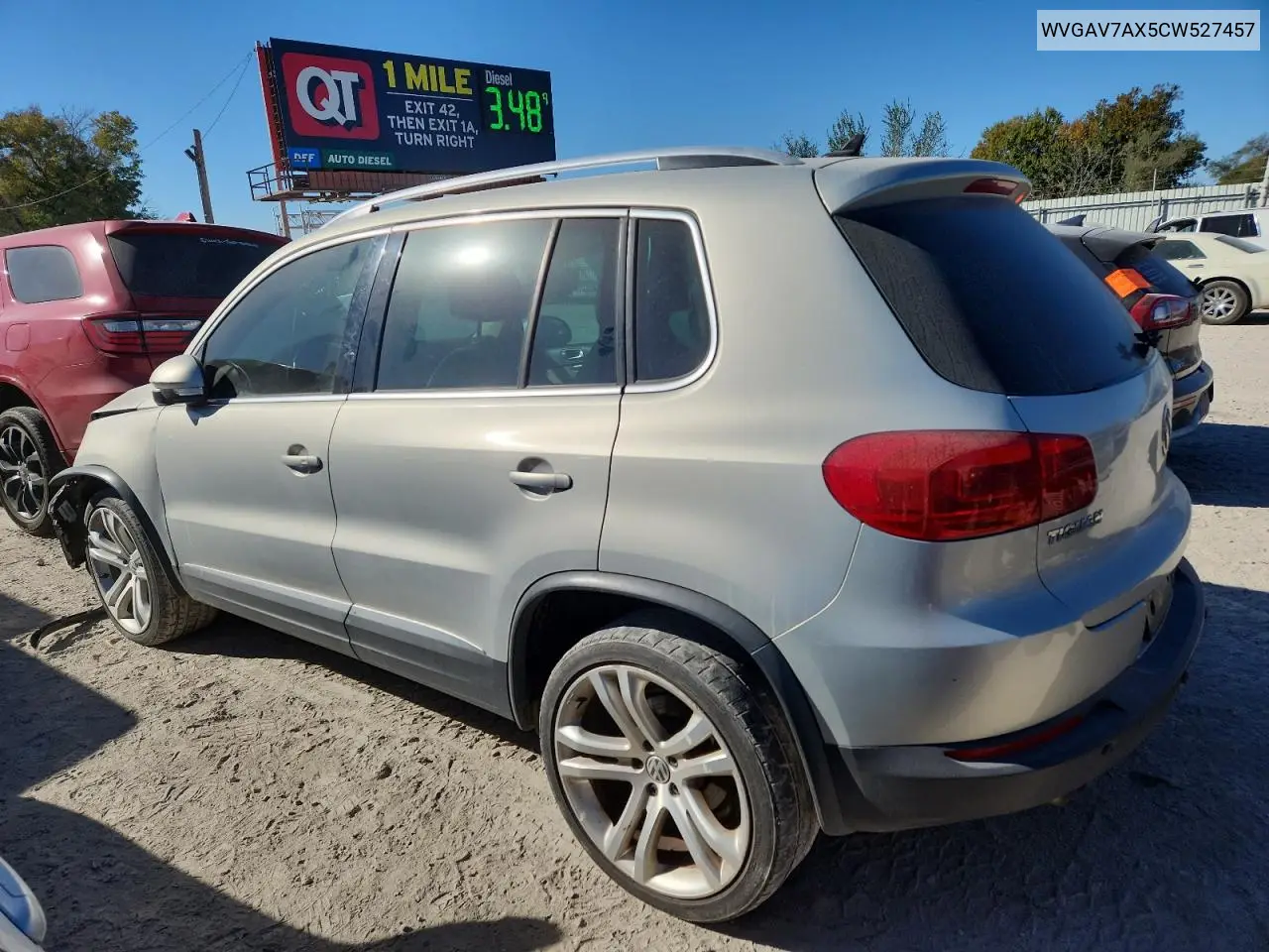 WVGAV7AX5CW527457 2012 Volkswagen Tiguan S