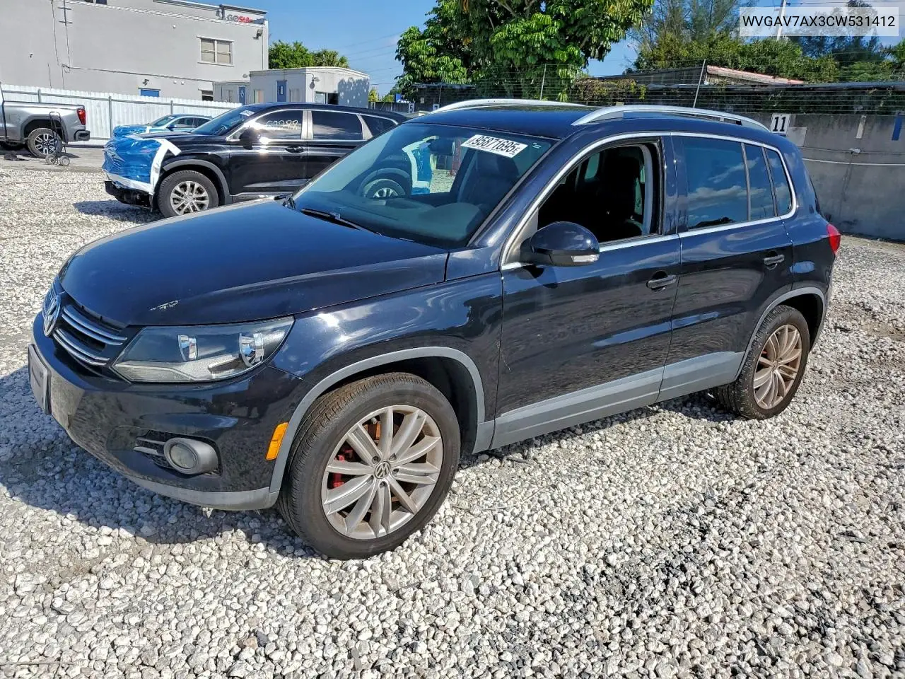 WVGAV7AX3CW531412 2012 Volkswagen Tiguan S