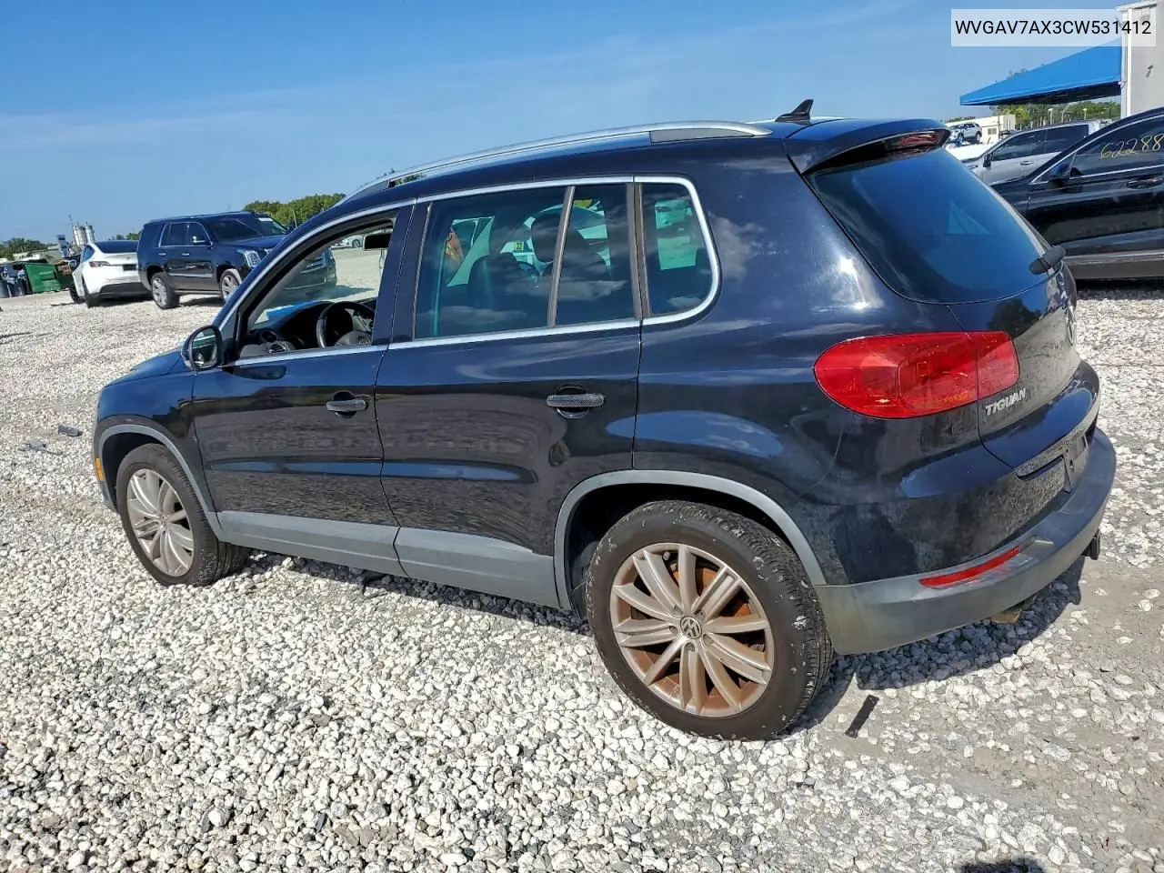 WVGAV7AX3CW531412 2012 Volkswagen Tiguan S