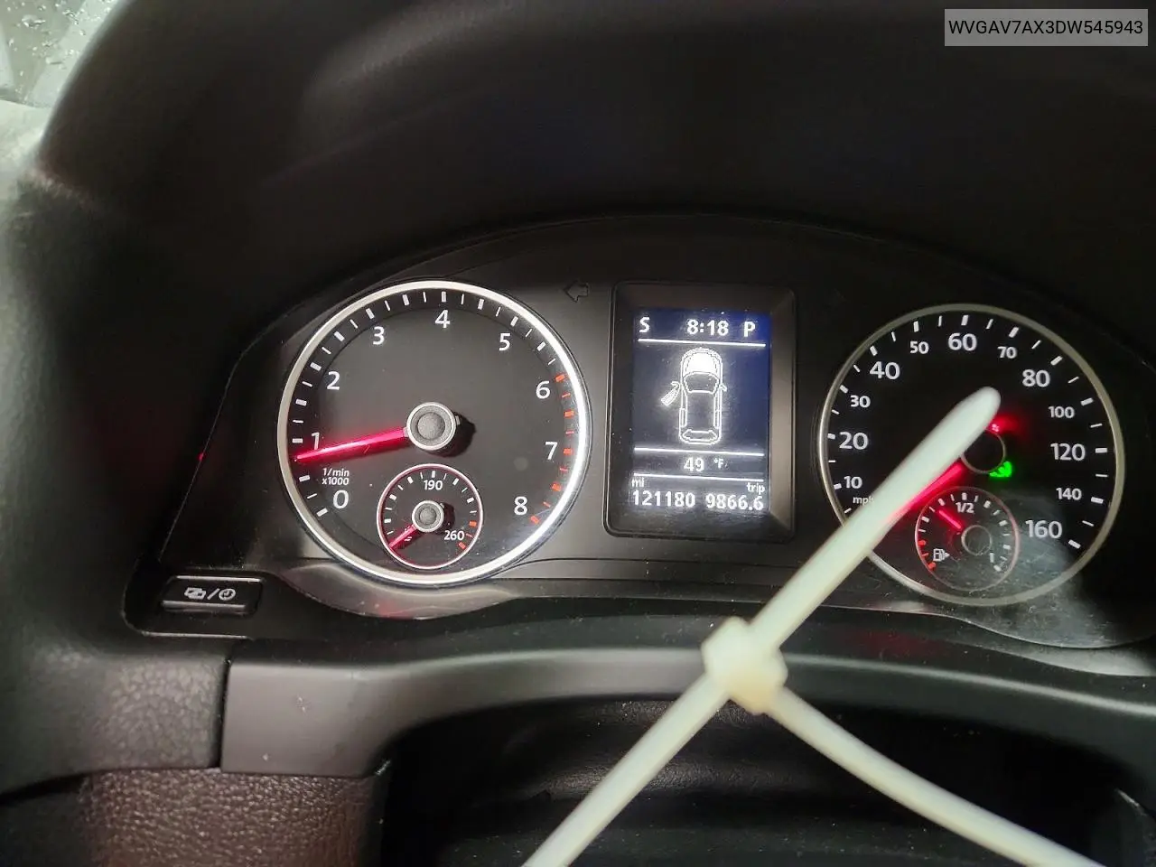 WVGAV7AX3DW545943 2013 Volkswagen Tiguan S
