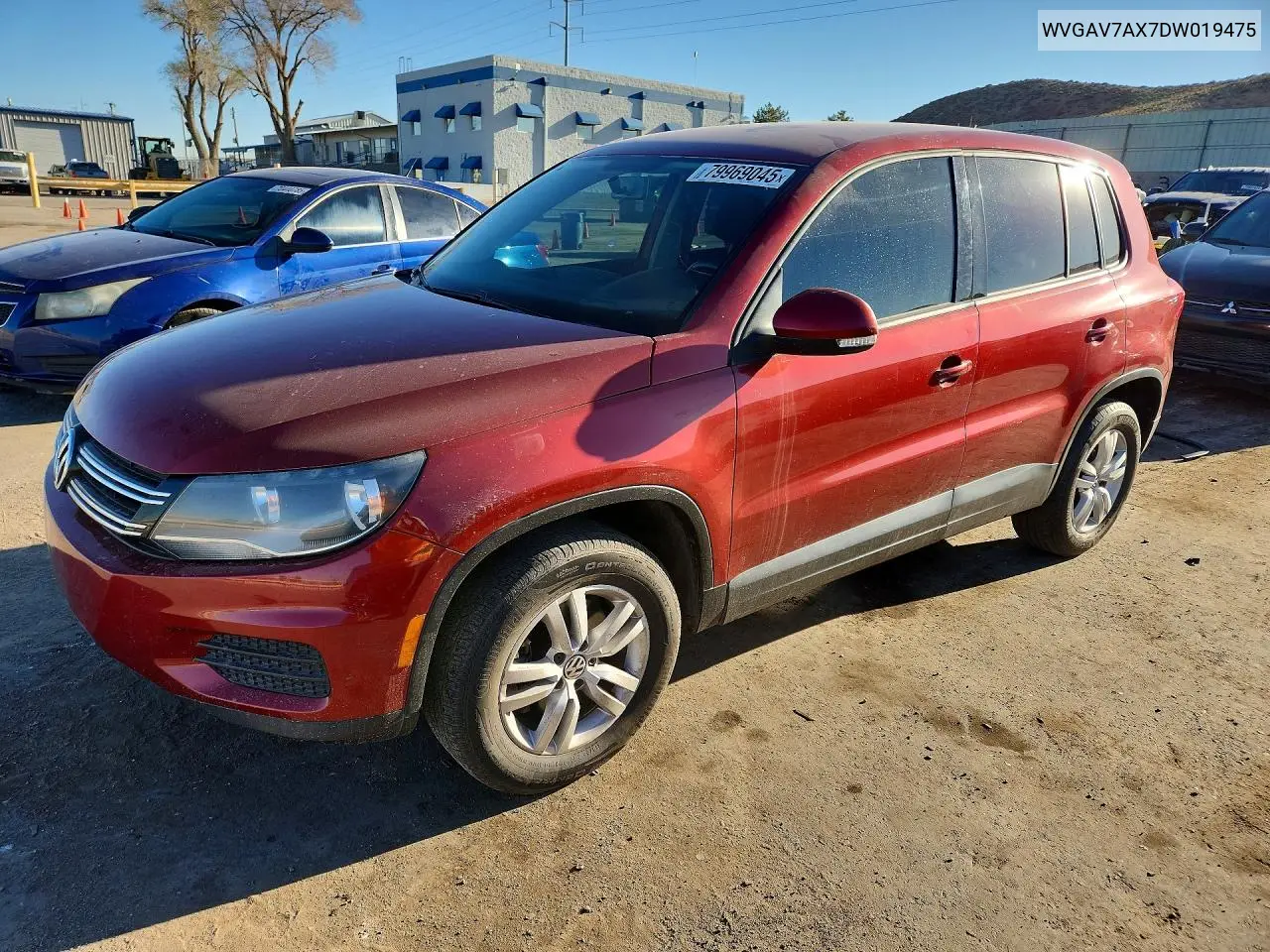 WVGAV7AX7DW019475 2013 Volkswagen Tiguan S
