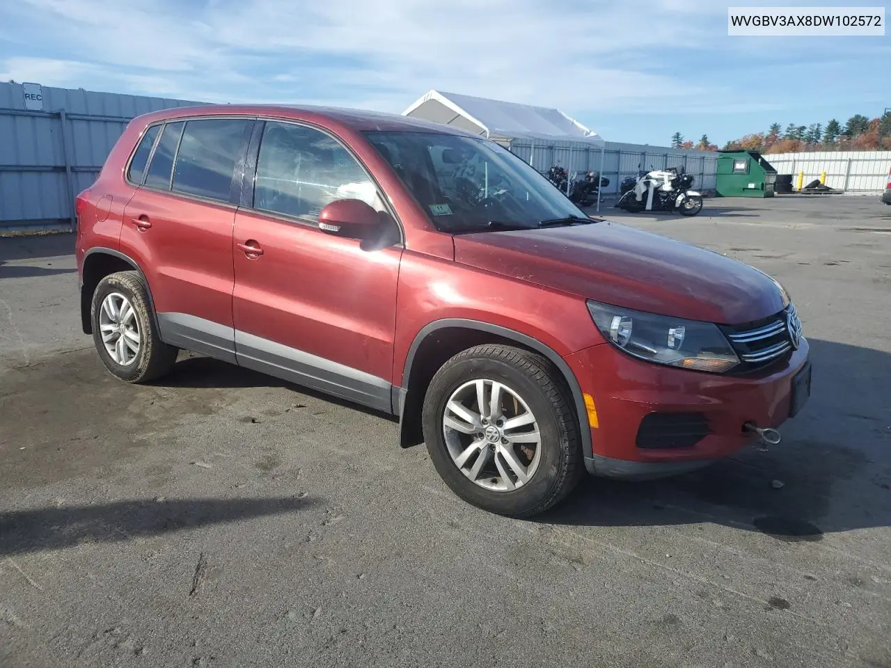 WVGBV3AX8DW102572 2013 Volkswagen Tiguan S