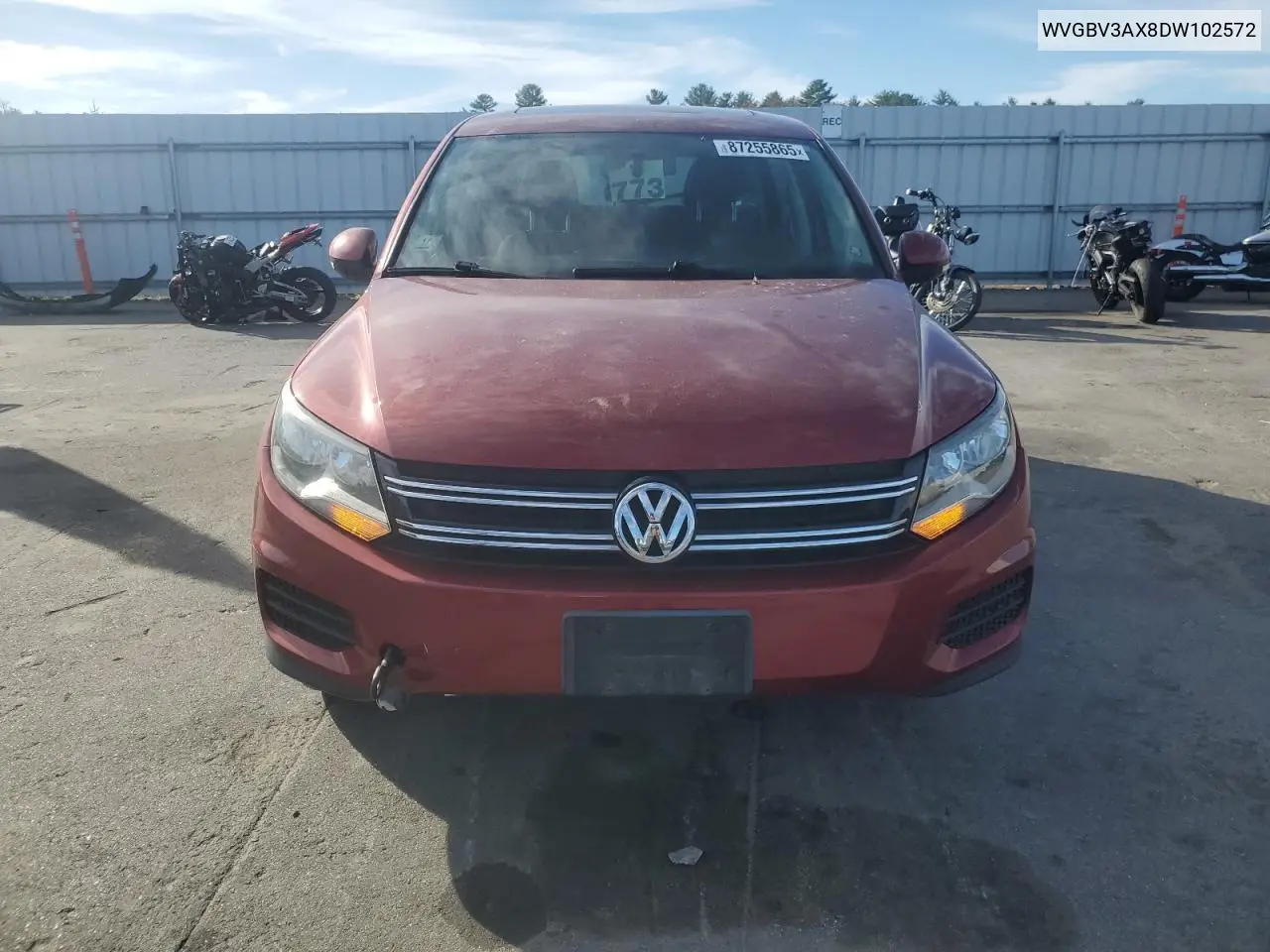 WVGBV3AX8DW102572 2013 Volkswagen Tiguan S