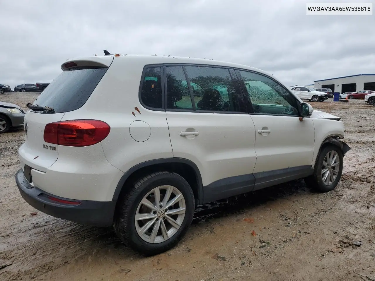 WVGAV3AX6EW538818 2014 Volkswagen Tiguan S