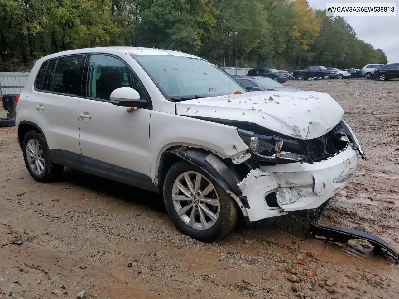 WVGAV3AX6EW538818 2014 Volkswagen Tiguan S