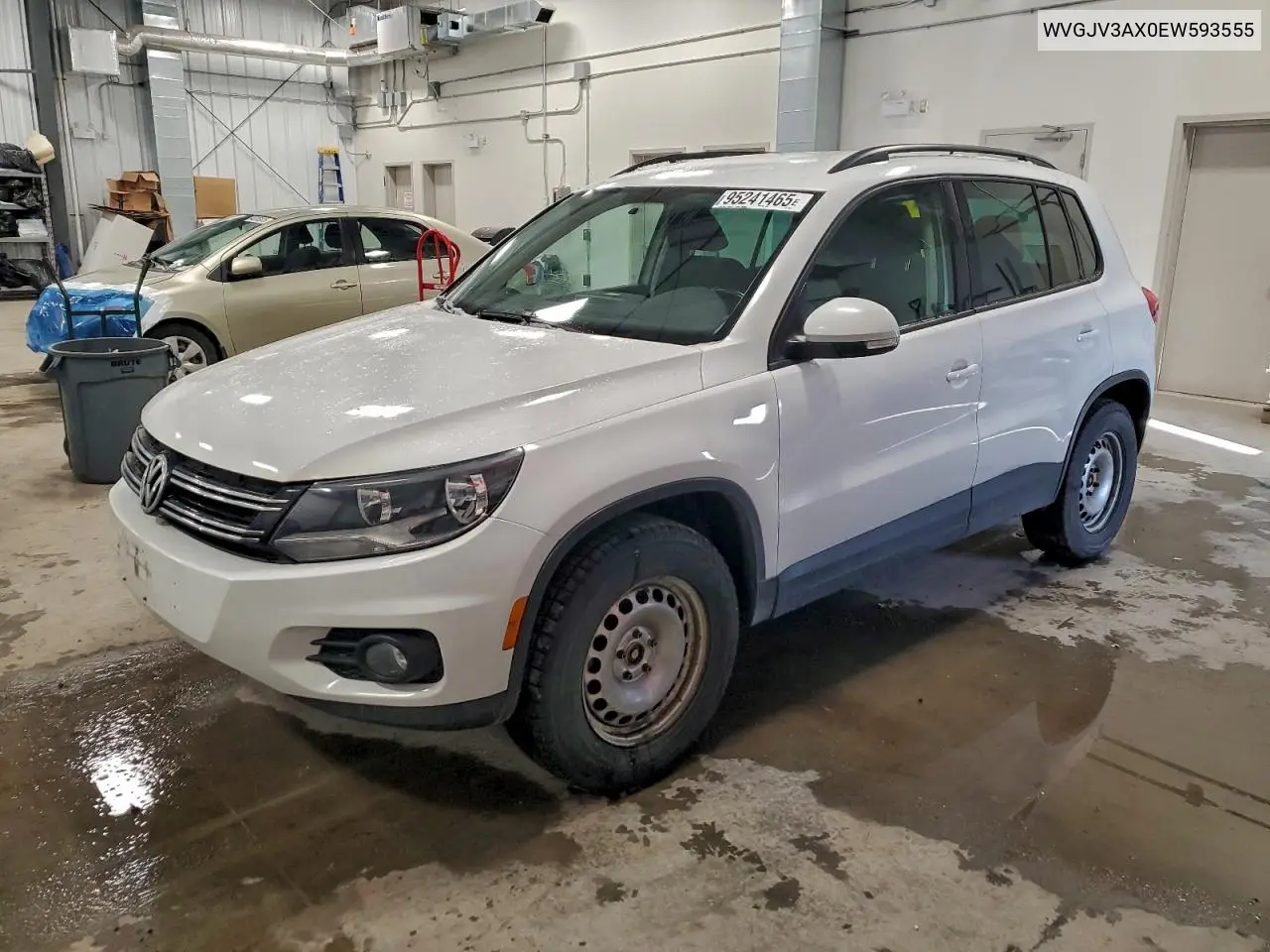 WVGJV3AX0EW593555 2014 Volkswagen Tiguan S
