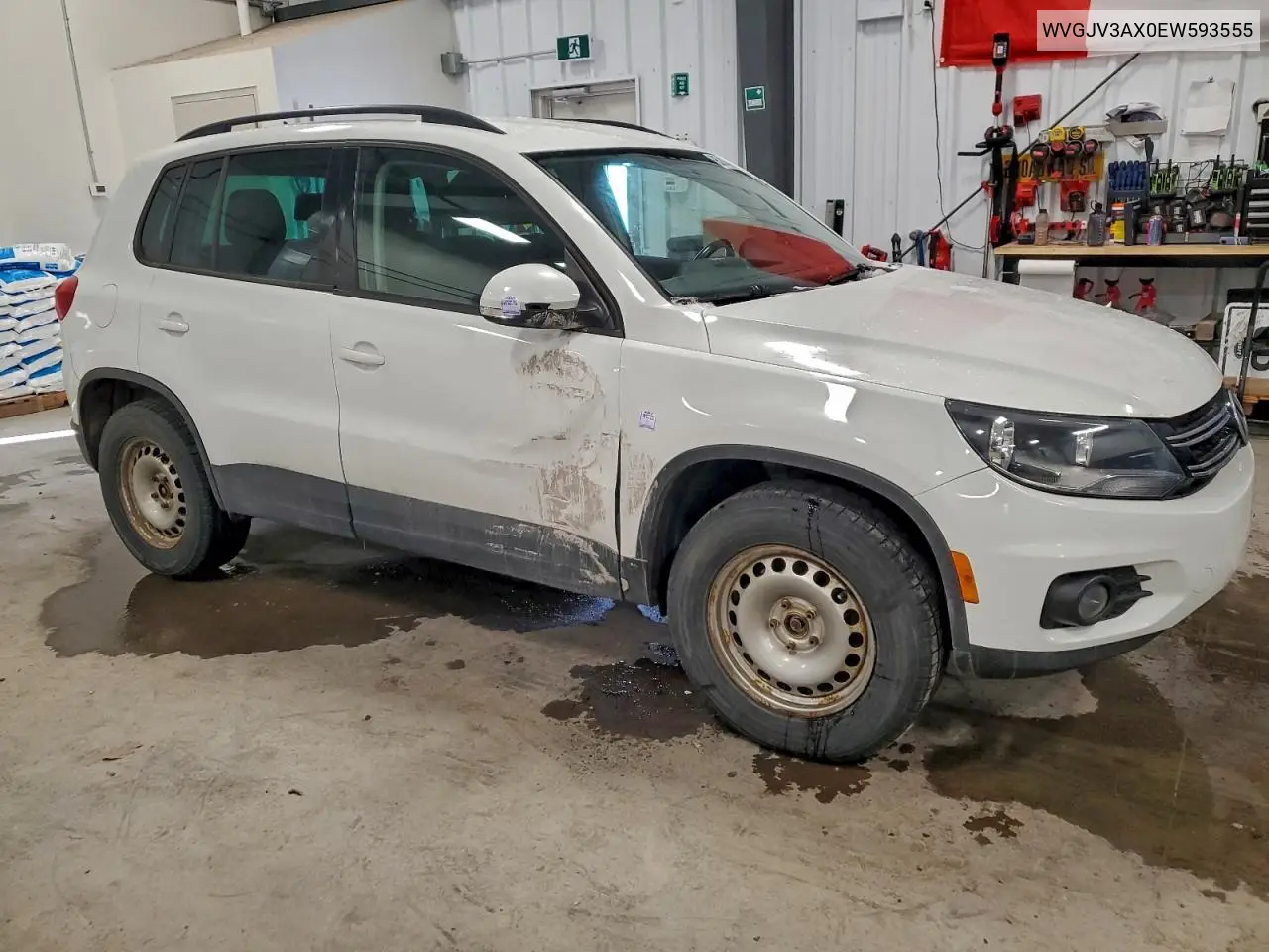 WVGJV3AX0EW593555 2014 Volkswagen Tiguan S