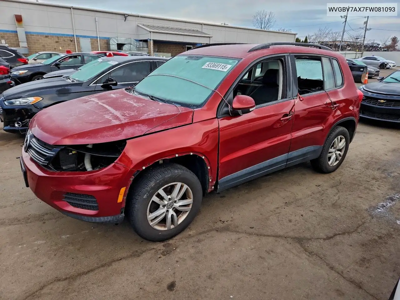 WVGBV7AX7FW081093 2015 Volkswagen Tiguan S