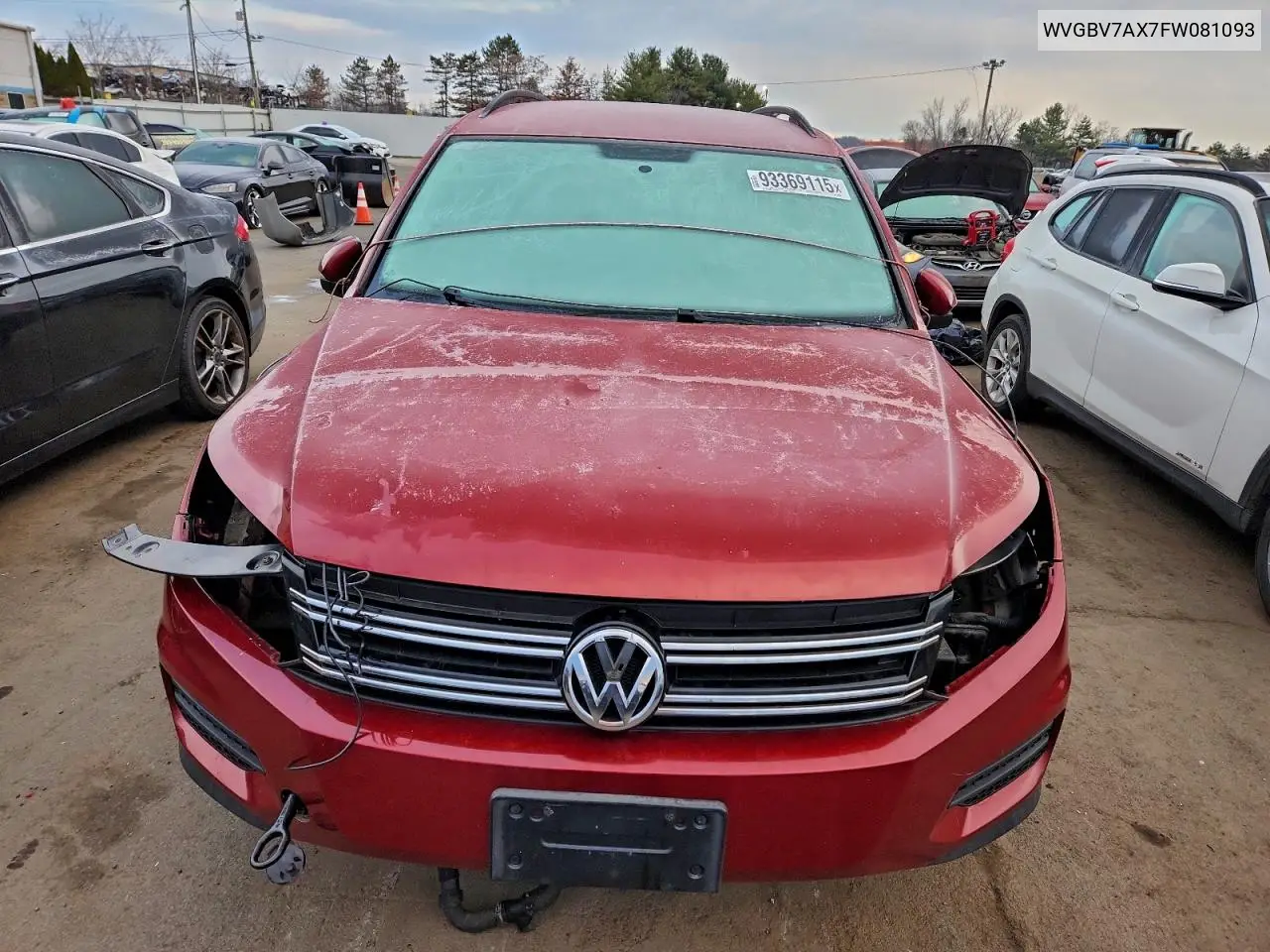 WVGBV7AX7FW081093 2015 Volkswagen Tiguan S