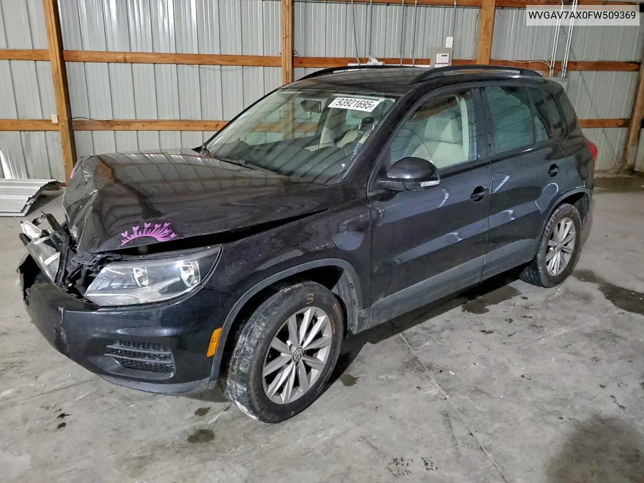 WVGAV7AX0FW509369 2015 Volkswagen Tiguan S