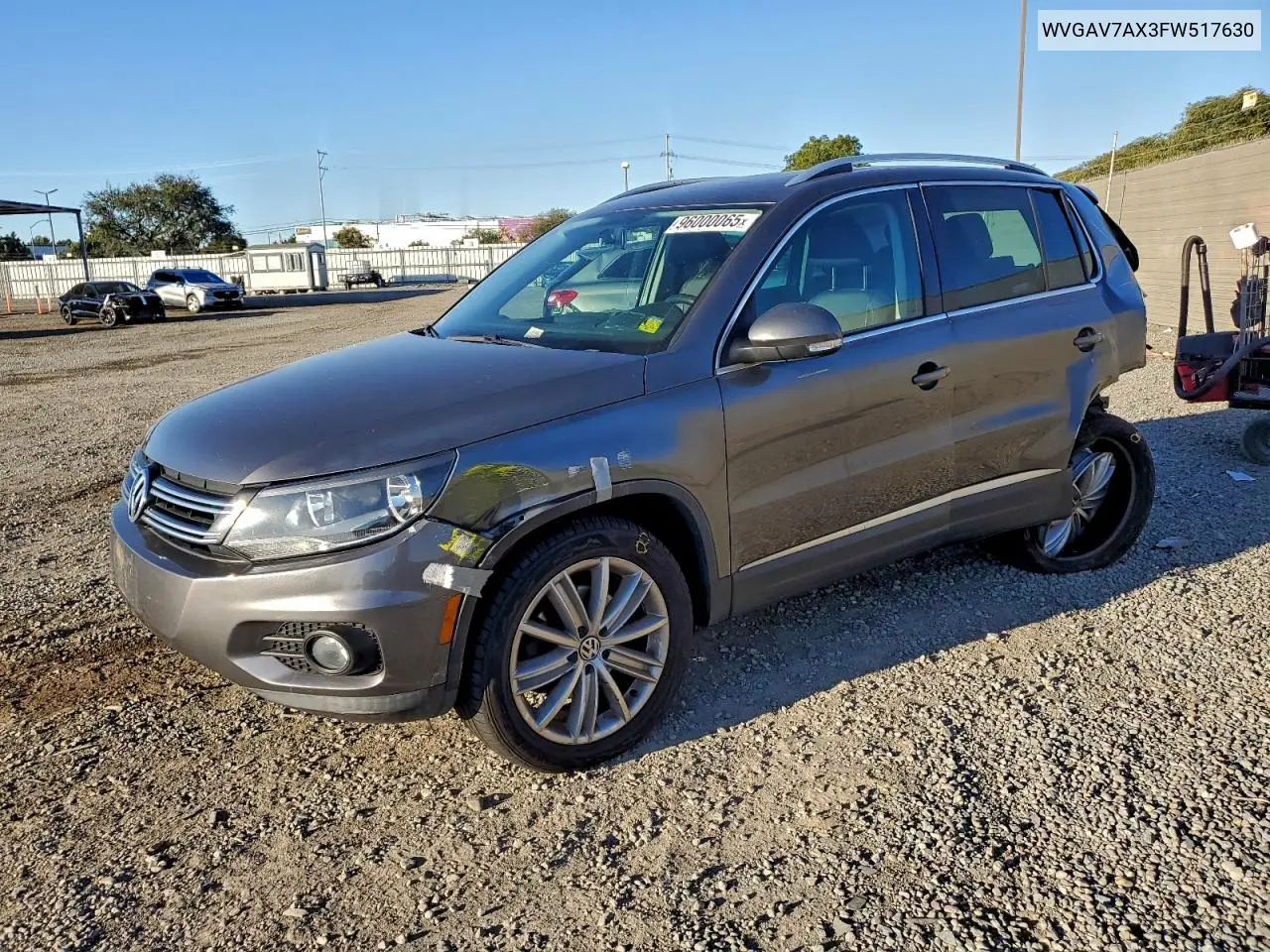 WVGAV7AX3FW517630 2015 Volkswagen Tiguan S