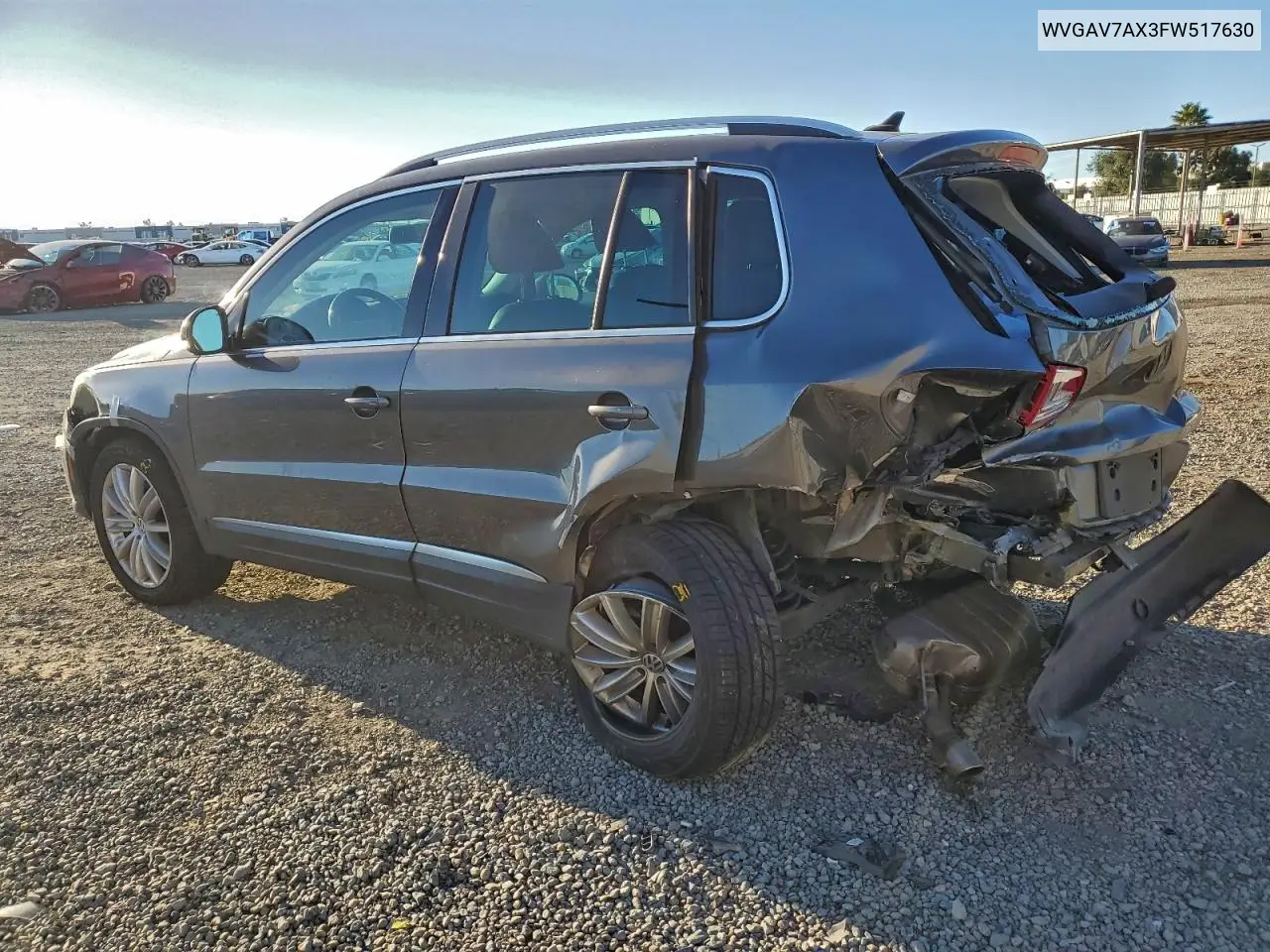 WVGAV7AX3FW517630 2015 Volkswagen Tiguan S