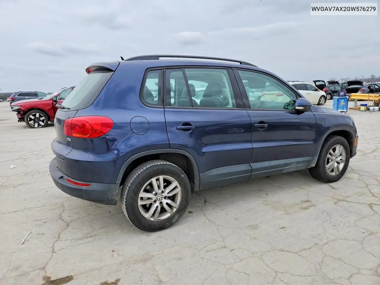 WVGAV7AX2GW576279 2016 Volkswagen Tiguan S