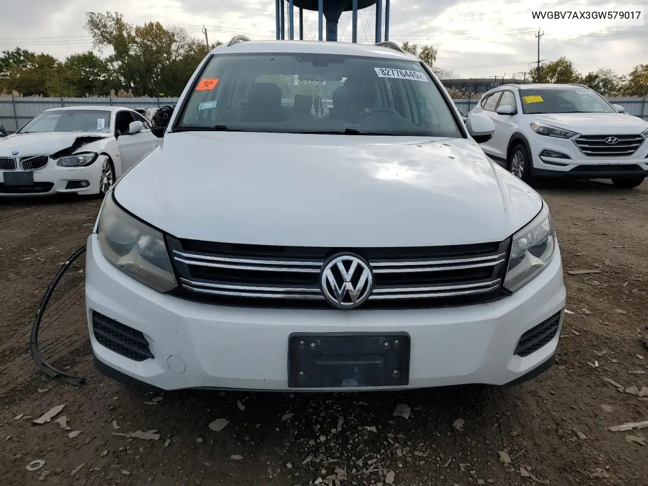 WVGBV7AX3GW579017 2016 Volkswagen Tiguan S