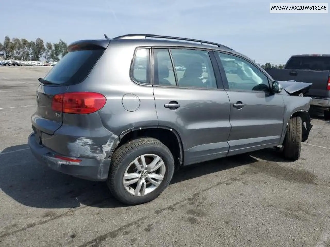WVGAV7AX2GW513246 2016 Volkswagen Tiguan S