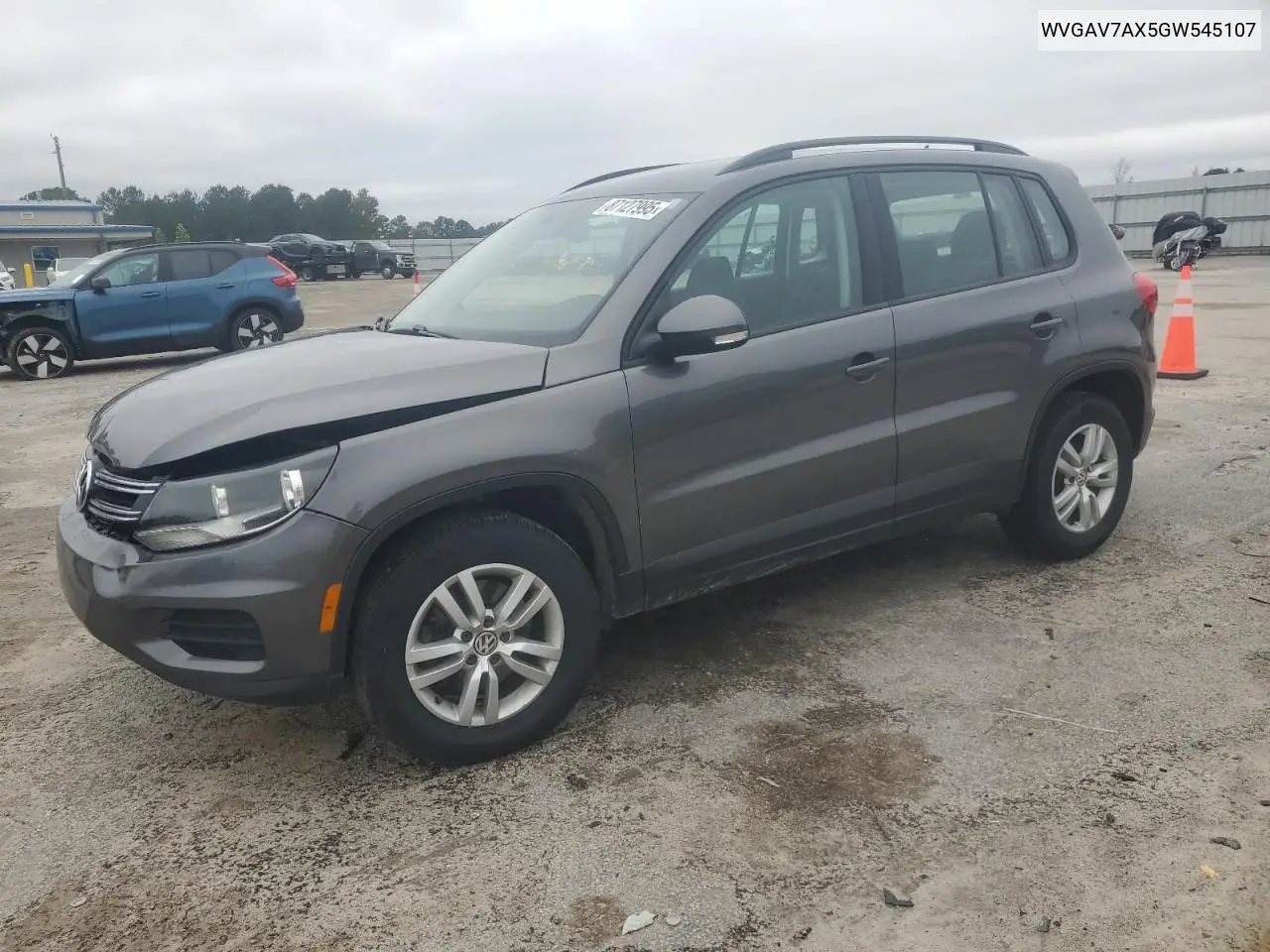 WVGAV7AX5GW545107 2016 Volkswagen Tiguan S