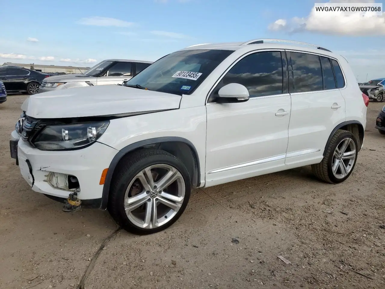 WVGAV7AX1GW037068 2016 Volkswagen Tiguan S