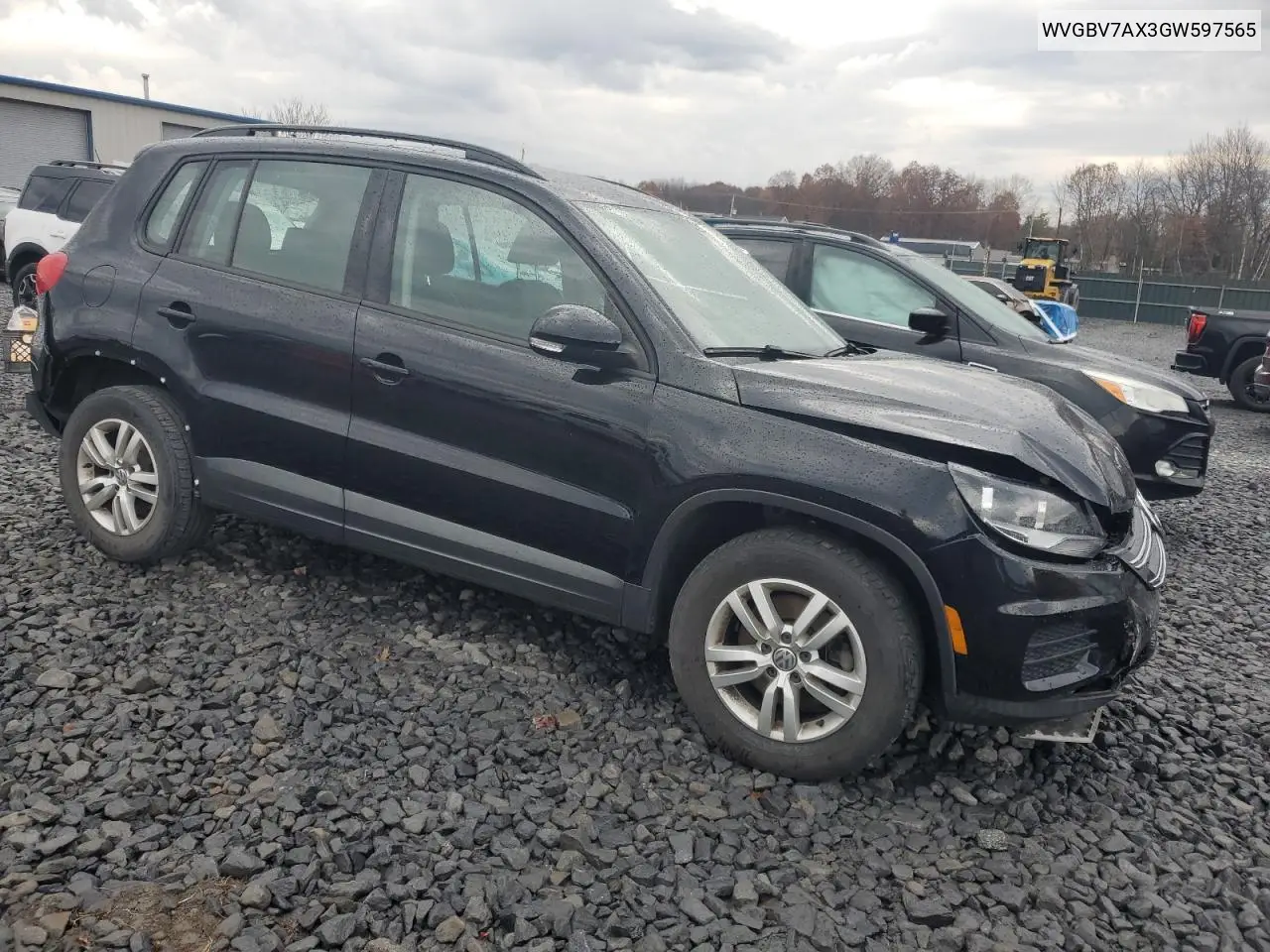 WVGBV7AX3GW597565 2016 Volkswagen Tiguan S