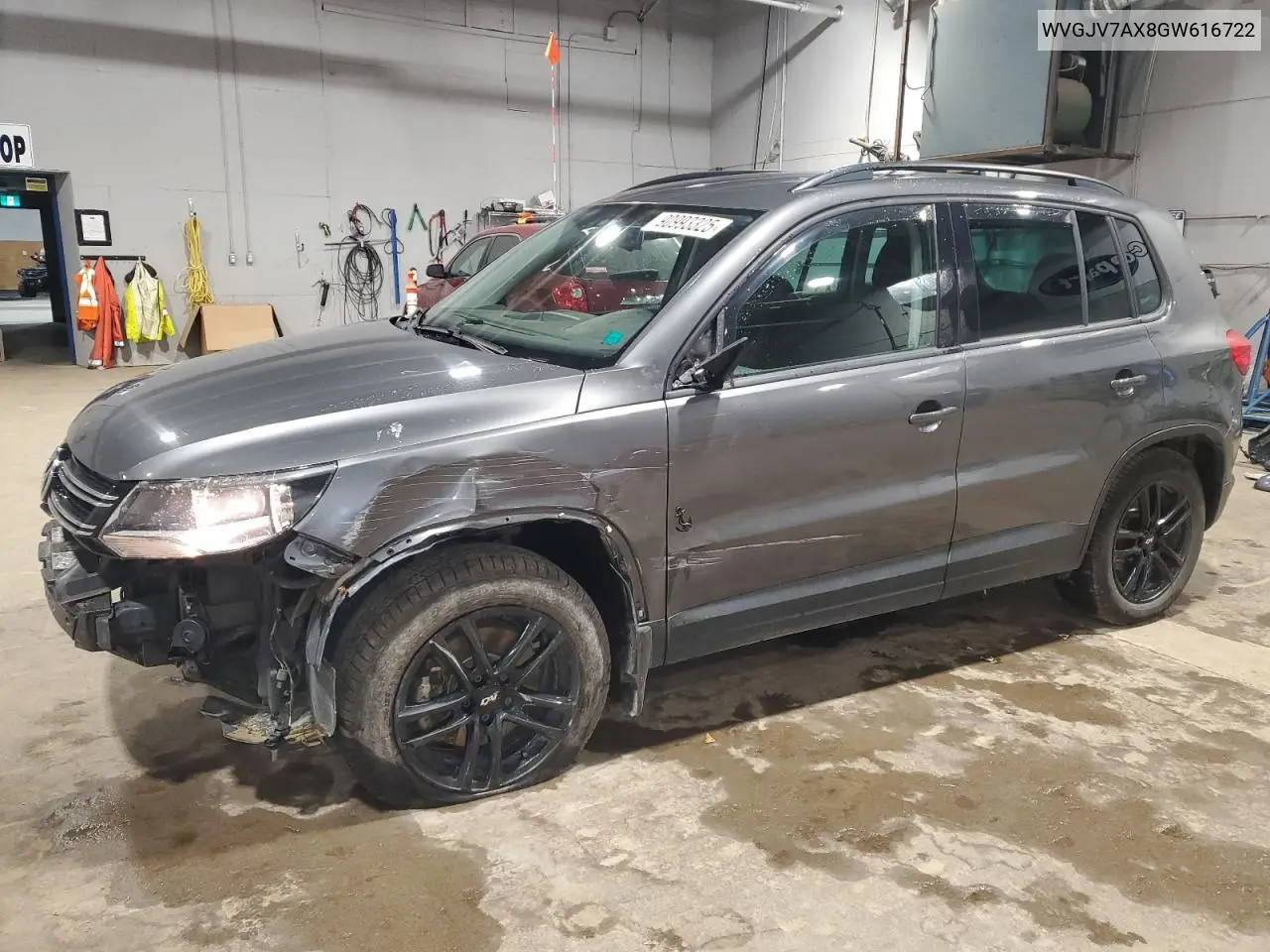 WVGJV7AX8GW616722 2016 Volkswagen Tiguan Comfortline