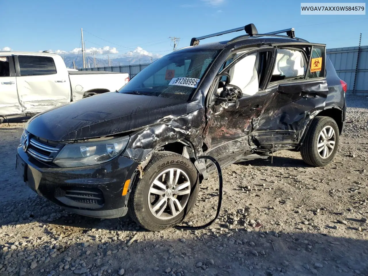WVGAV7AXXGW584579 2016 Volkswagen Tiguan S
