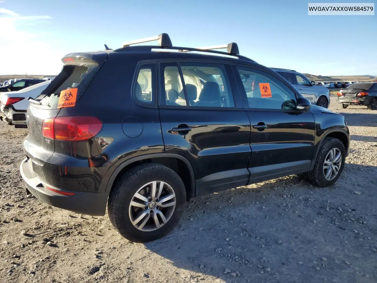 WVGAV7AXXGW584579 2016 Volkswagen Tiguan S