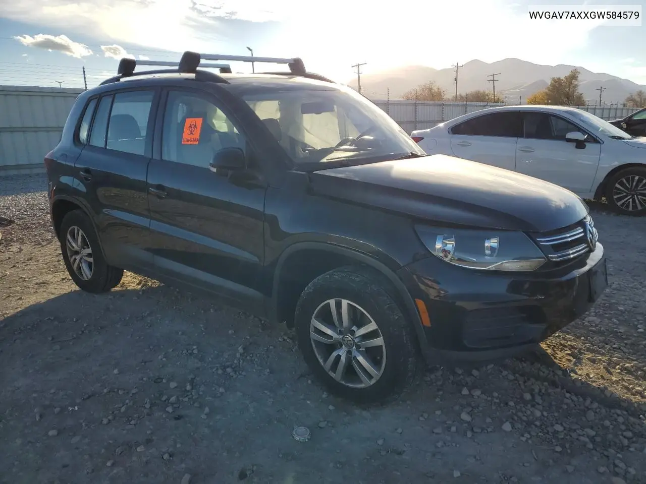 WVGAV7AXXGW584579 2016 Volkswagen Tiguan S