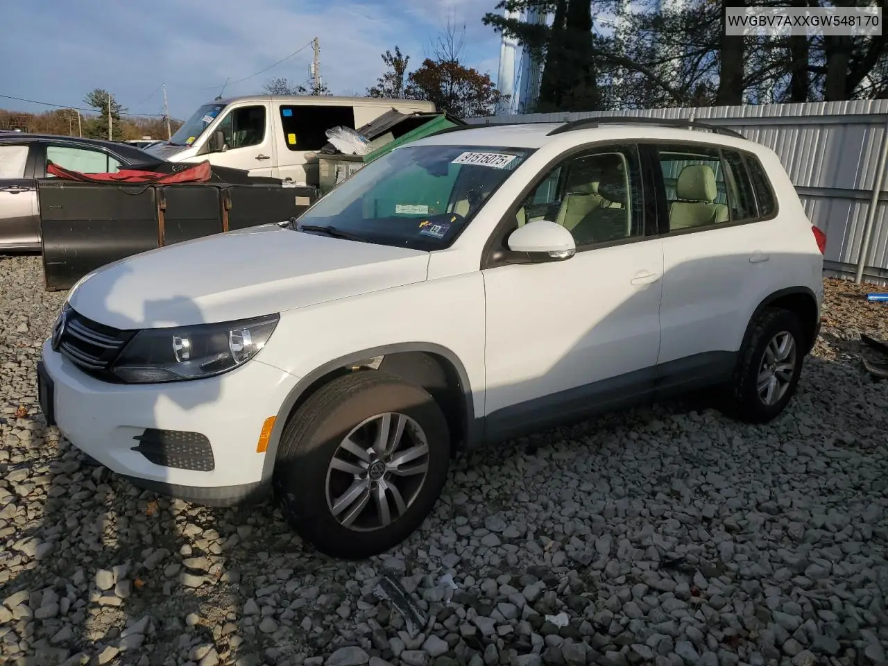 WVGBV7AXXGW548170 2016 Volkswagen Tiguan S