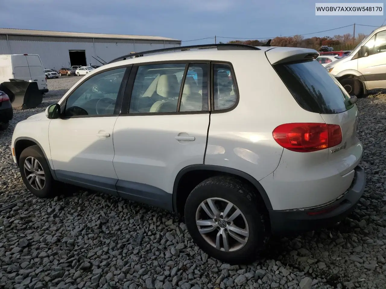 WVGBV7AXXGW548170 2016 Volkswagen Tiguan S