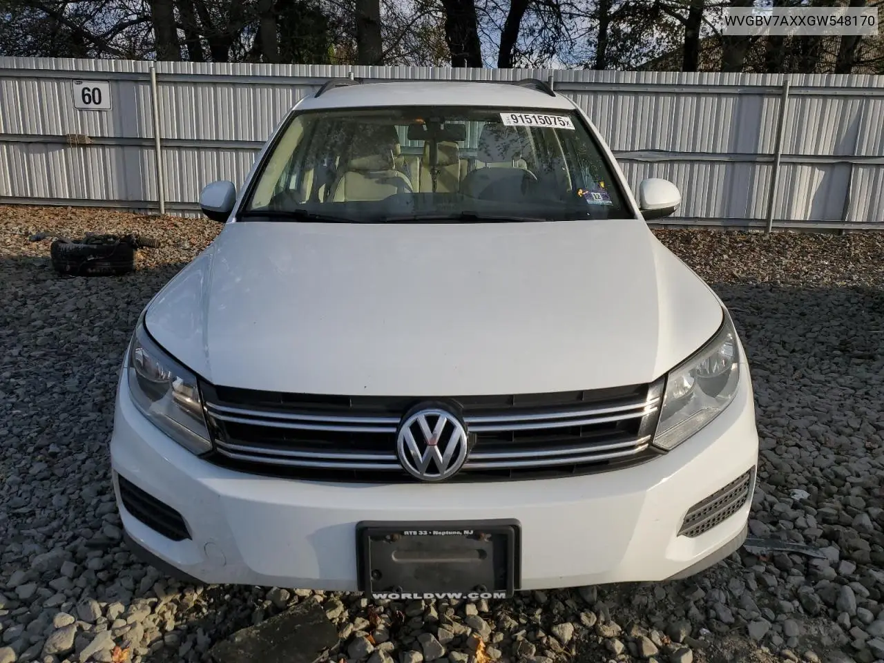 WVGBV7AXXGW548170 2016 Volkswagen Tiguan S