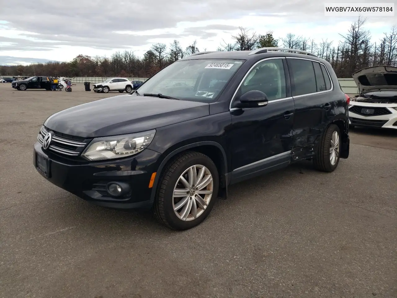 WVGBV7AX6GW578184 2016 Volkswagen Tiguan S