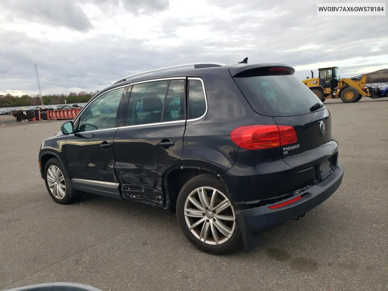 WVGBV7AX6GW578184 2016 Volkswagen Tiguan S