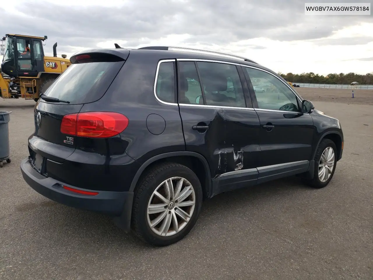 WVGBV7AX6GW578184 2016 Volkswagen Tiguan S