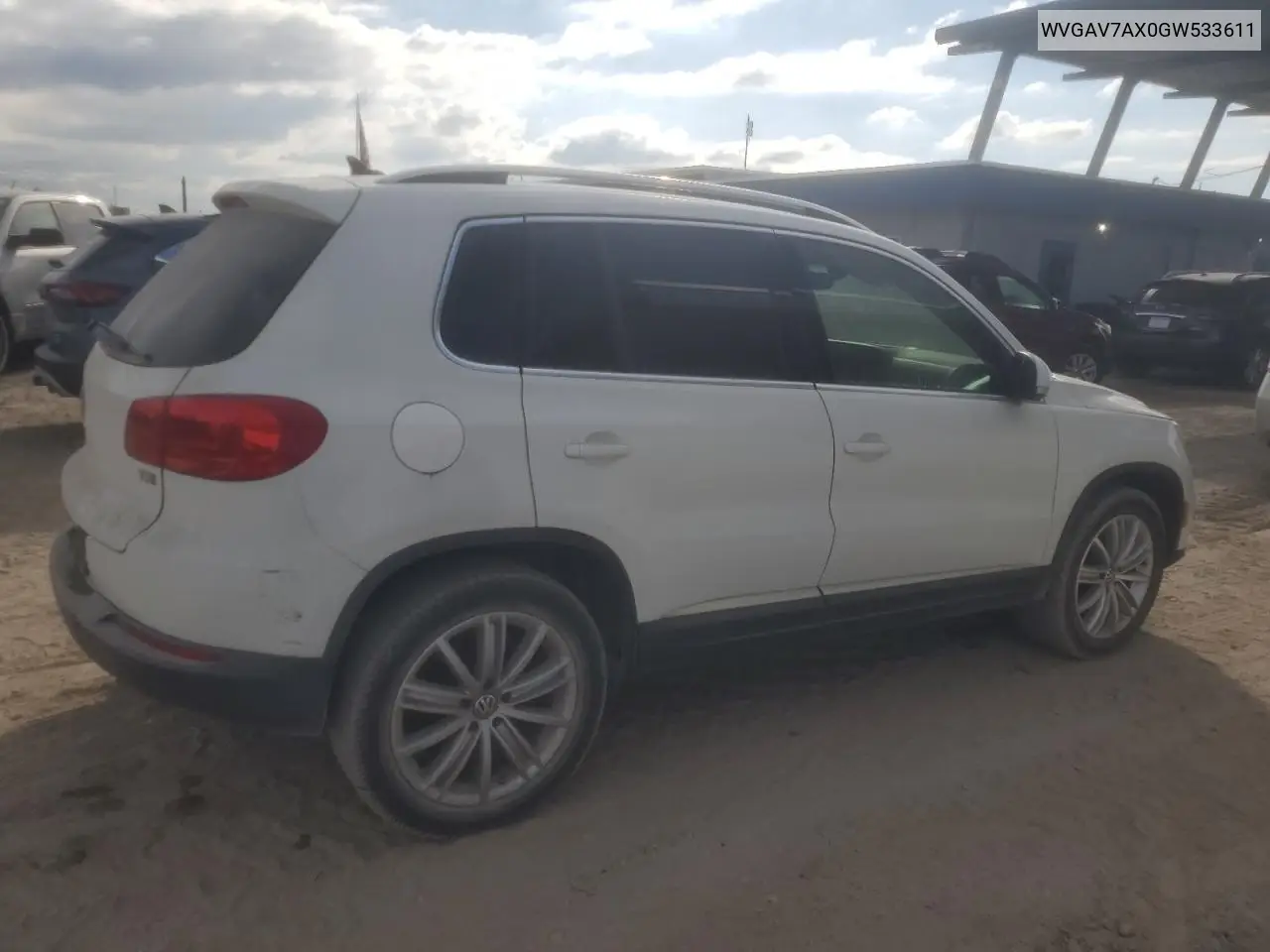WVGAV7AX0GW533611 2016 Volkswagen Tiguan S