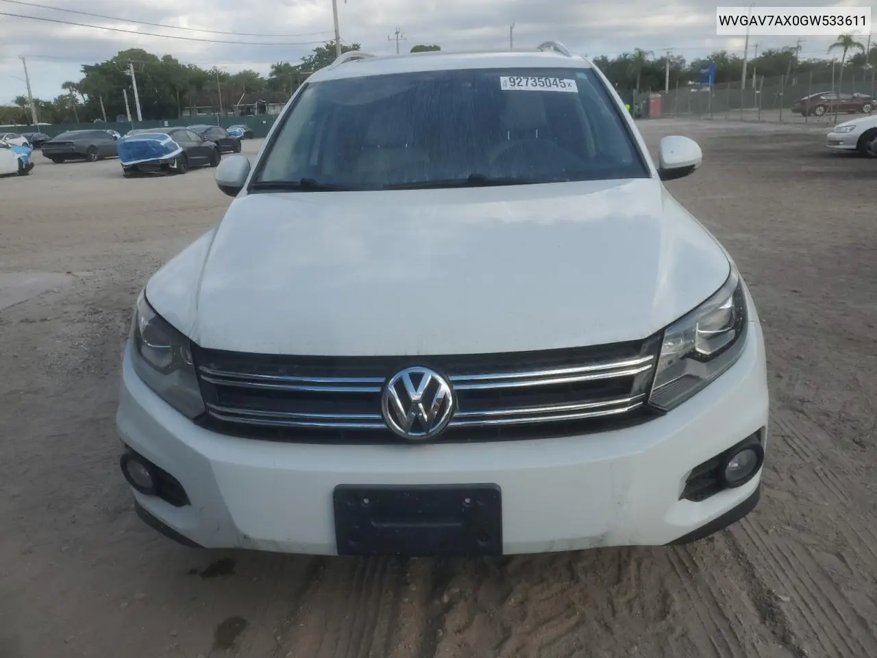 WVGAV7AX0GW533611 2016 Volkswagen Tiguan S