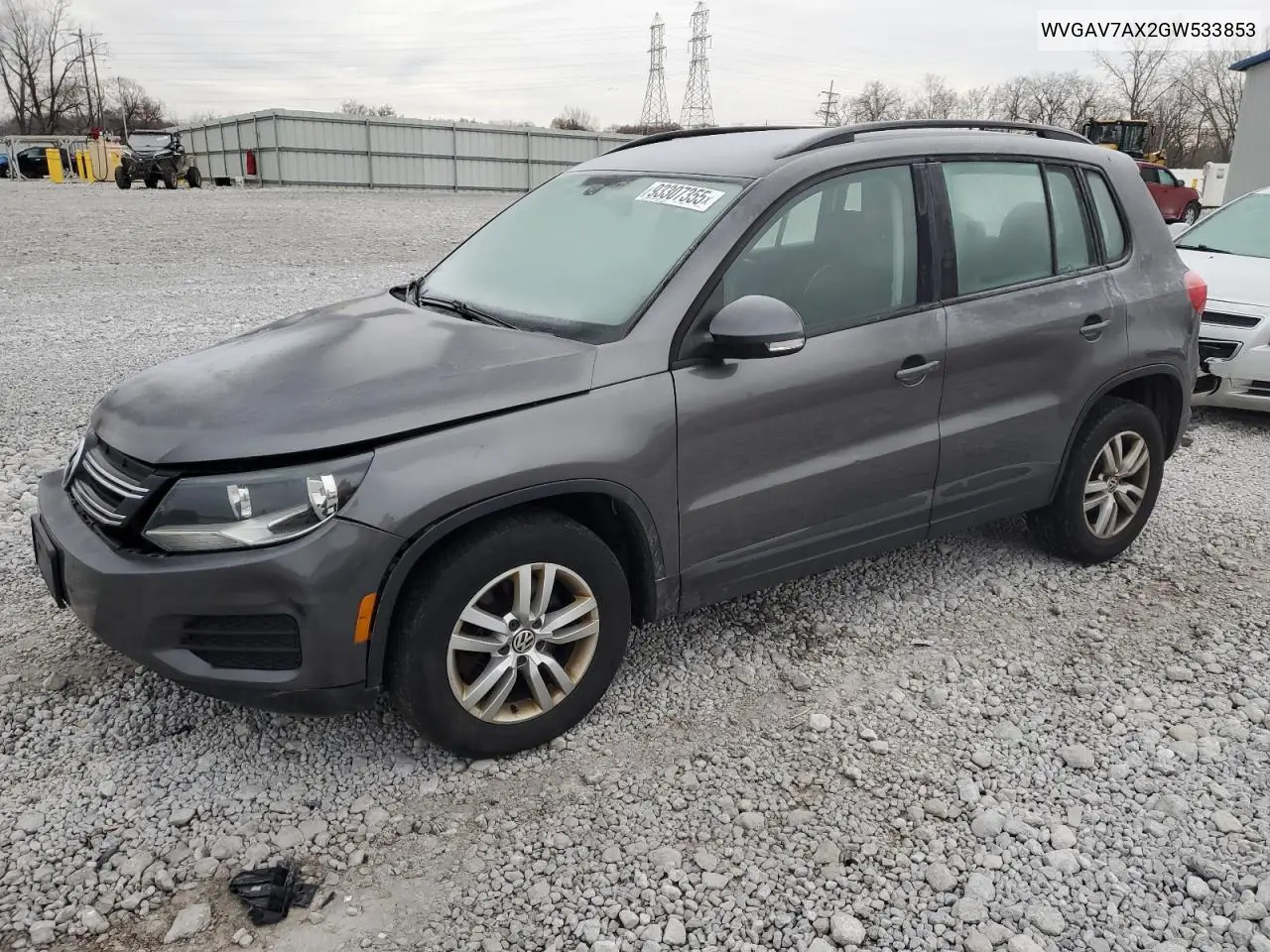 WVGAV7AX2GW533853 2016 Volkswagen Tiguan S
