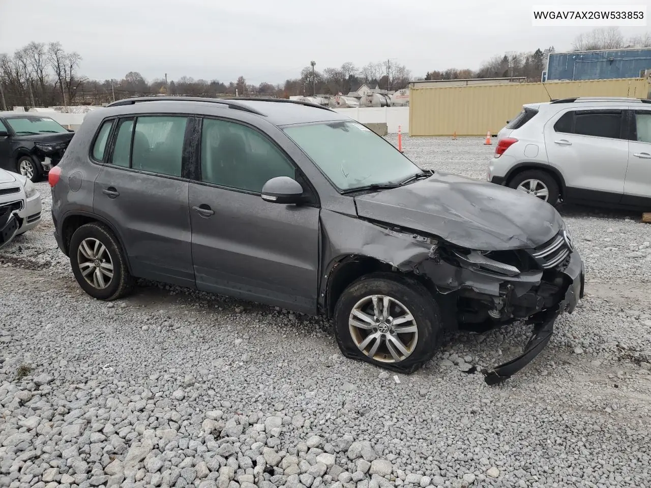 WVGAV7AX2GW533853 2016 Volkswagen Tiguan S