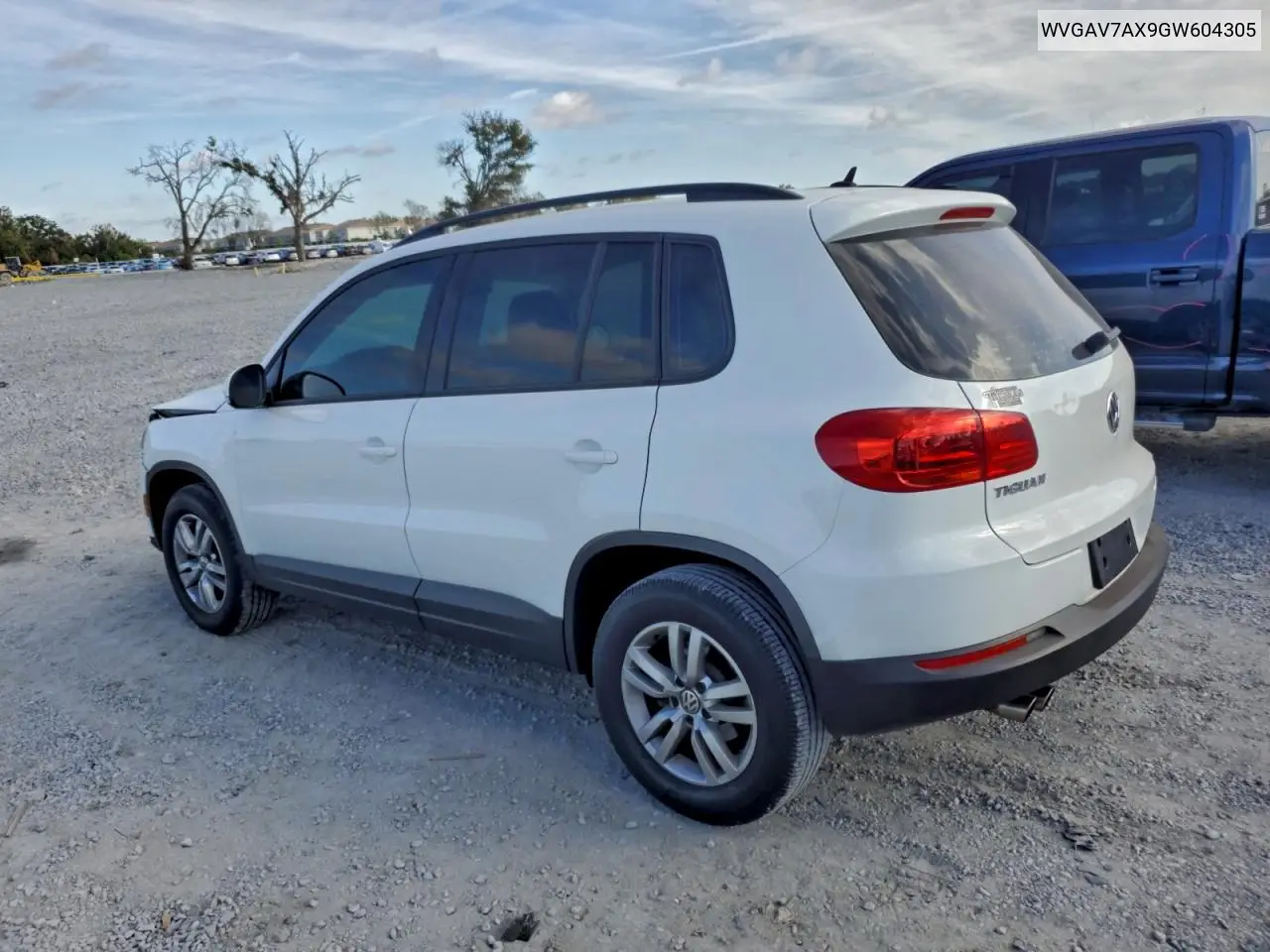 WVGAV7AX9GW604305 2016 Volkswagen Tiguan S