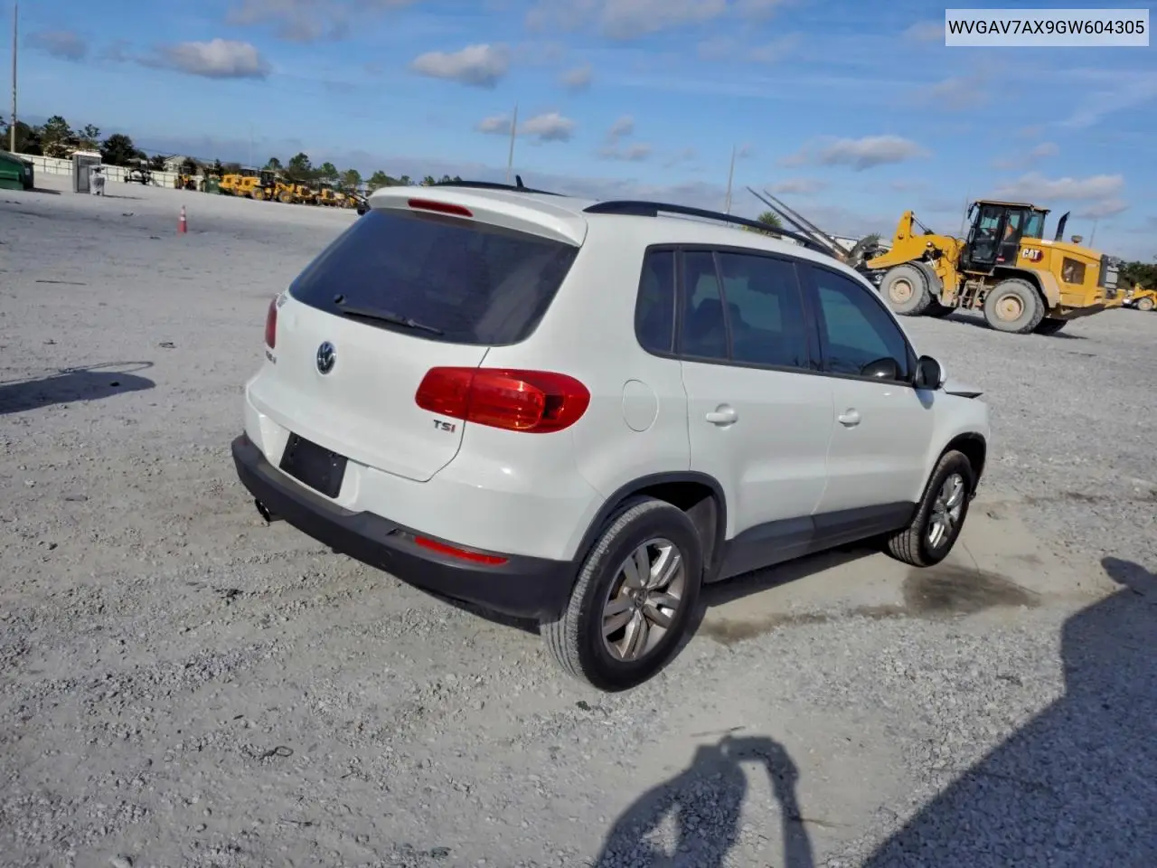 WVGAV7AX9GW604305 2016 Volkswagen Tiguan S