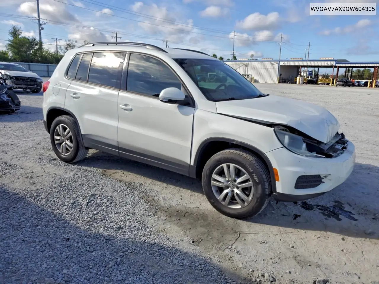 WVGAV7AX9GW604305 2016 Volkswagen Tiguan S