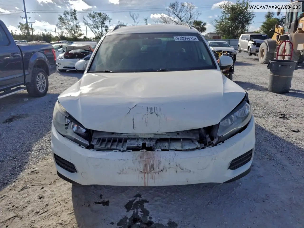 WVGAV7AX9GW604305 2016 Volkswagen Tiguan S