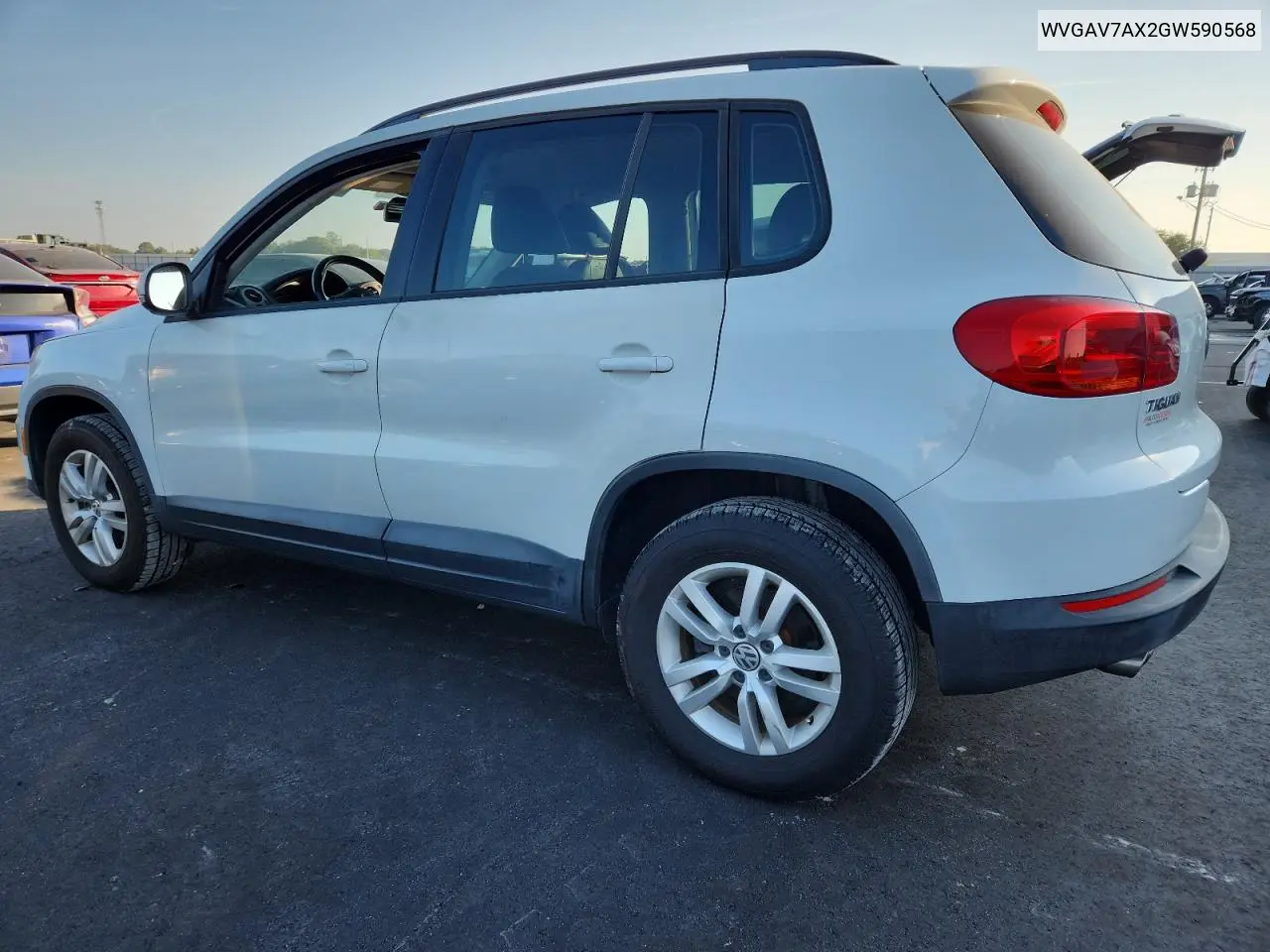 WVGAV7AX2GW590568 2016 Volkswagen Tiguan S