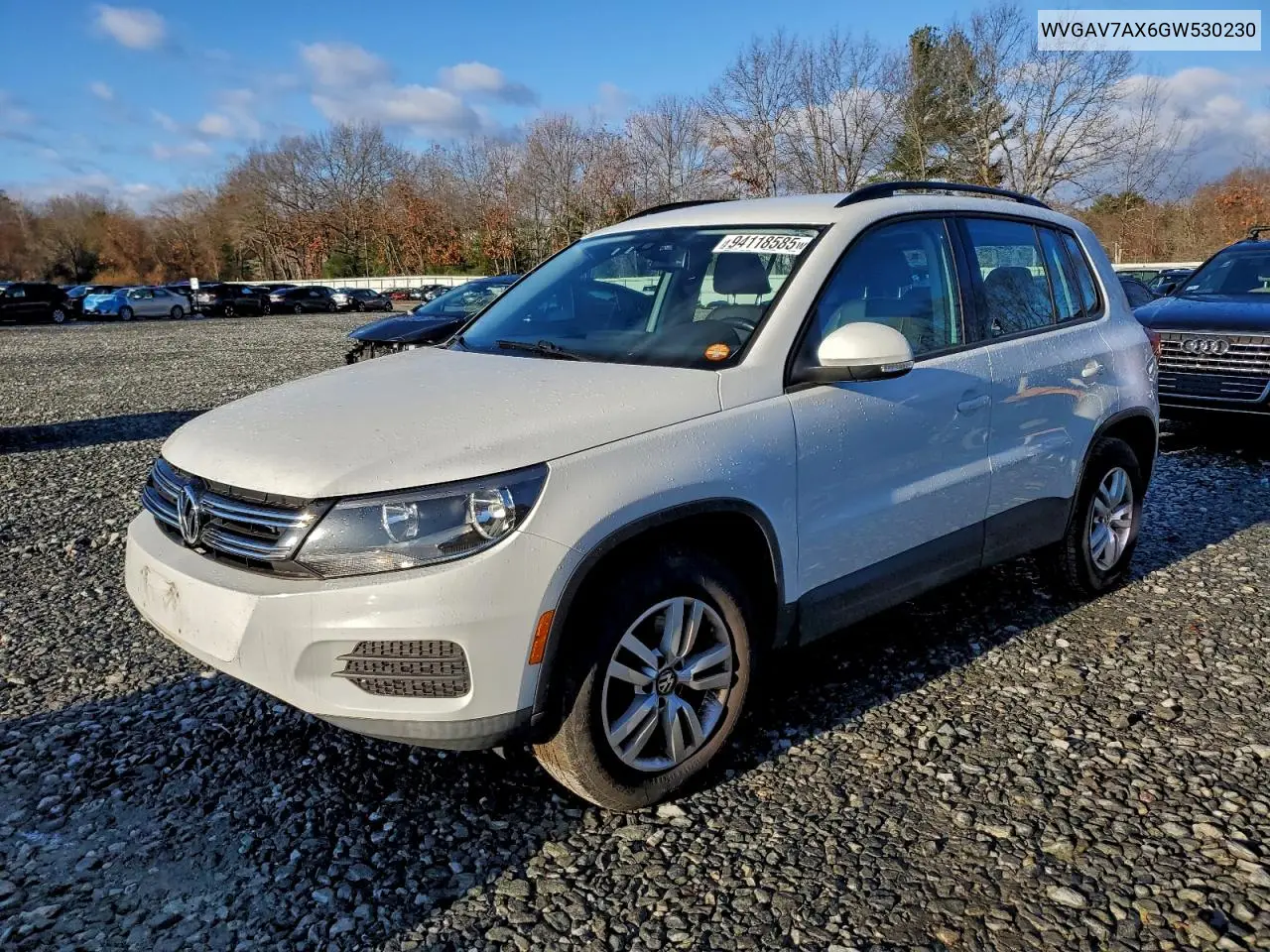 WVGAV7AX6GW530230 2016 Volkswagen Tiguan S